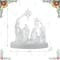 Glitzhome® 9" Christmas Lighted Acrylic Tabletop Nativity Scene Figurine